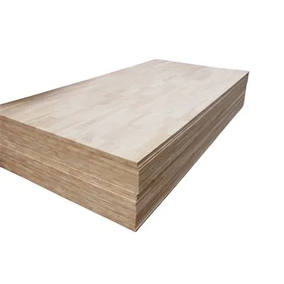 Tavola incollata con bordo in legno di gomma